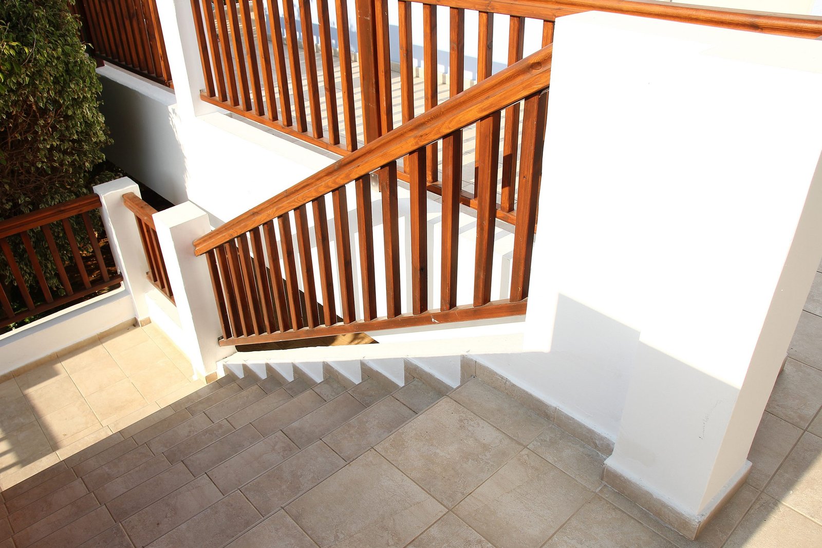 escalera de madera